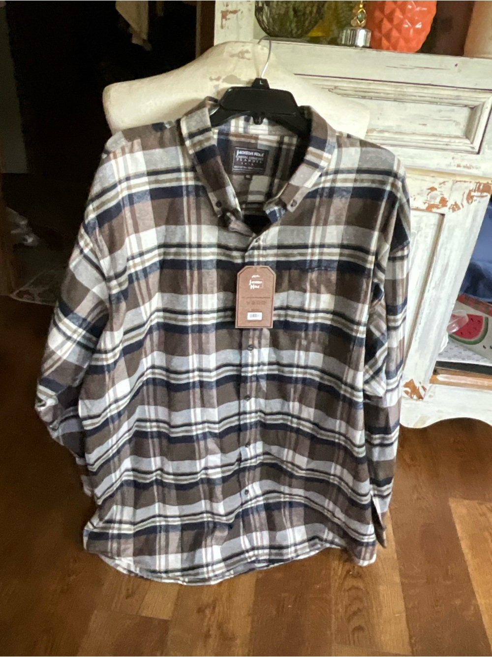 NWT Jackson hole size 4XL LS  flannel button up
